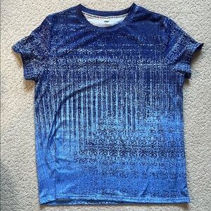 Blue Patterned Women's Top